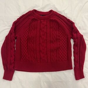 Cotton Cable Knit Sweater